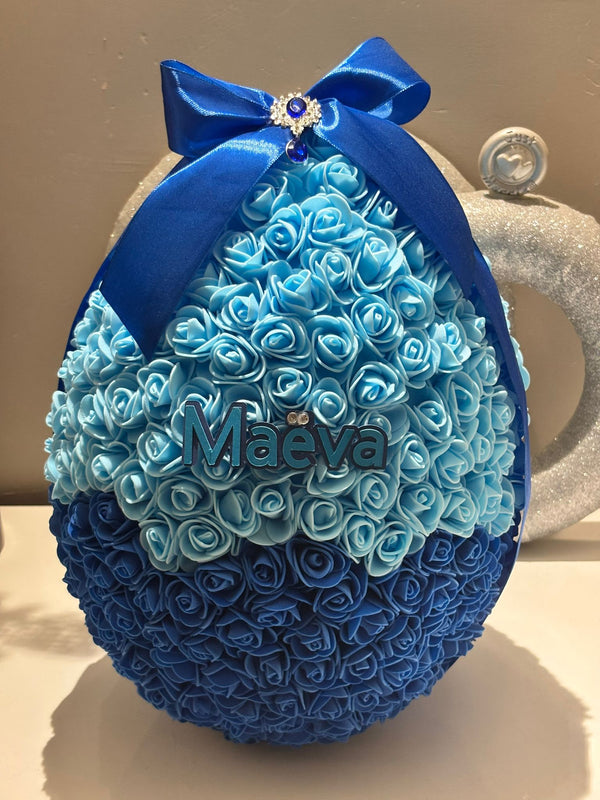 Œuf floral 16cm